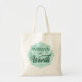 Bolso De Tela Woman of Worth Tote Bag