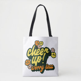 BOLSO DE TELA WOMEN'S CHEER UP WORRY LESS TOTE BAG