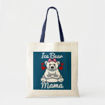 Bolso De Tela Womens Ice Bear Mama Finger Heart Ice Bear Animal<br><div class="desc">Womens Ice Bear Mama Finger Heart Ice Bear Animal With Ribbon Gift. Perfect gift for your dad,  mom,  papa,  men,  women,  friend and family members on Thanksgiving Day,  Christmas Day,  Mothers Day,  Fathers Day,  4th of July,  1776 Independent day,  Veterans Day,  Halloween Day,  Patrick's Day</div>