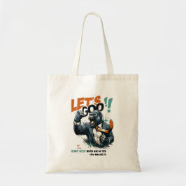 BOLSO DE TELA WOMEN'S LET'S GOO LESSONS LEARN TOTE BAG 