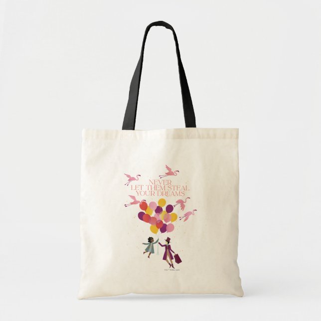 Bolso De Tela Wonka "Nunca dejes que roban tus sueños" (Frente)