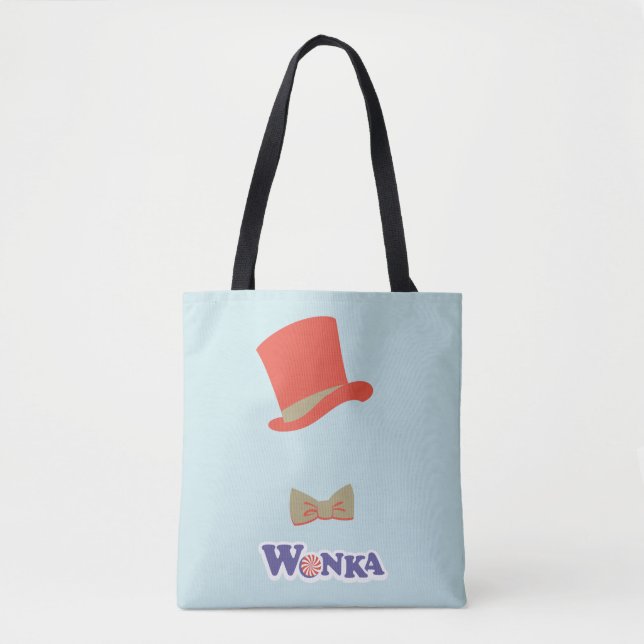 Bolso De Tela Wonka Top Hat & Bow Tie (Anverso)