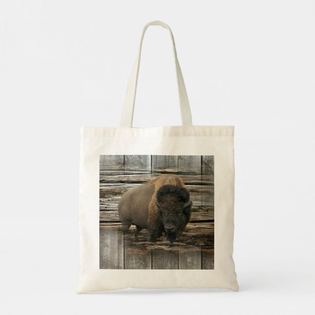 Bolso De Tela Wood Bison (Reverso)
