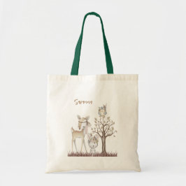 Bolso De Tela Woodland Animals Tote Bag