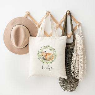 Bolso De Tela Woodland Fox Personalizado
