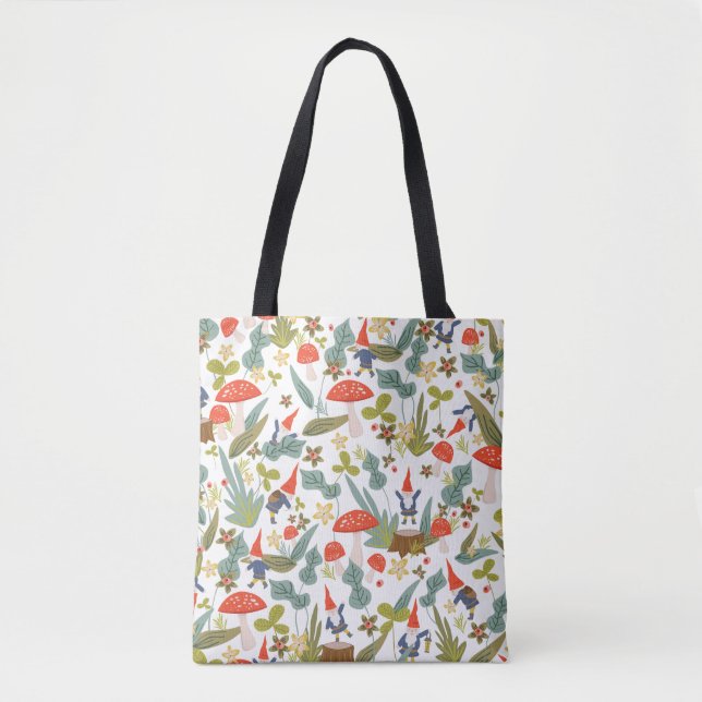 Bolso De Tela Woodland Gnomes (Anverso)