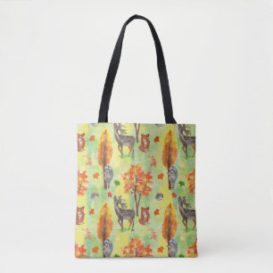 Bolso De Tela Woodland Watercolor