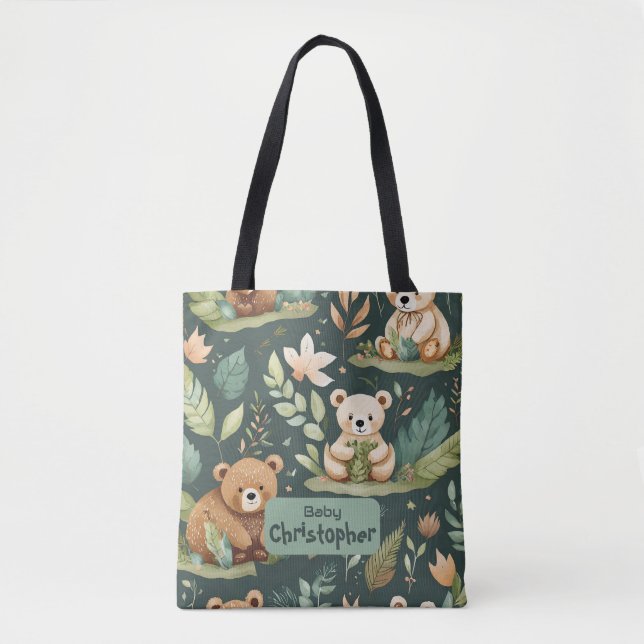 Bolso De Tela Woodlands Bear (Anverso)