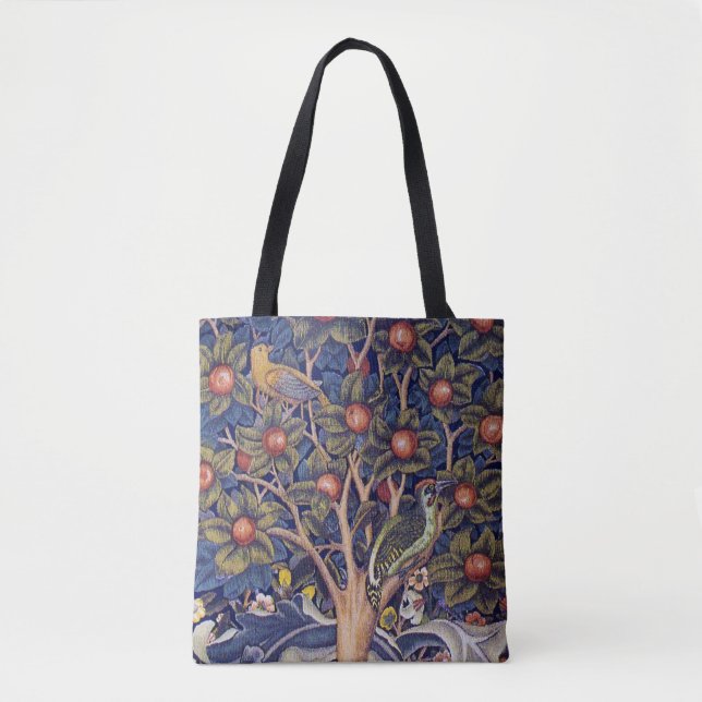 Bolso De Tela Woodpecker, William Morris (Anverso)
