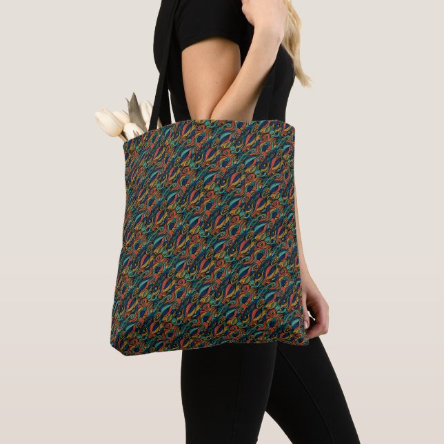 Bolso De Tela Wool Topped paisley (Detalle)