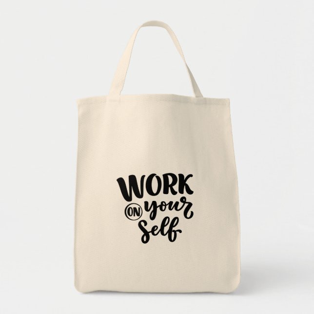 Bolso De Tela work on yourself  (Frente)