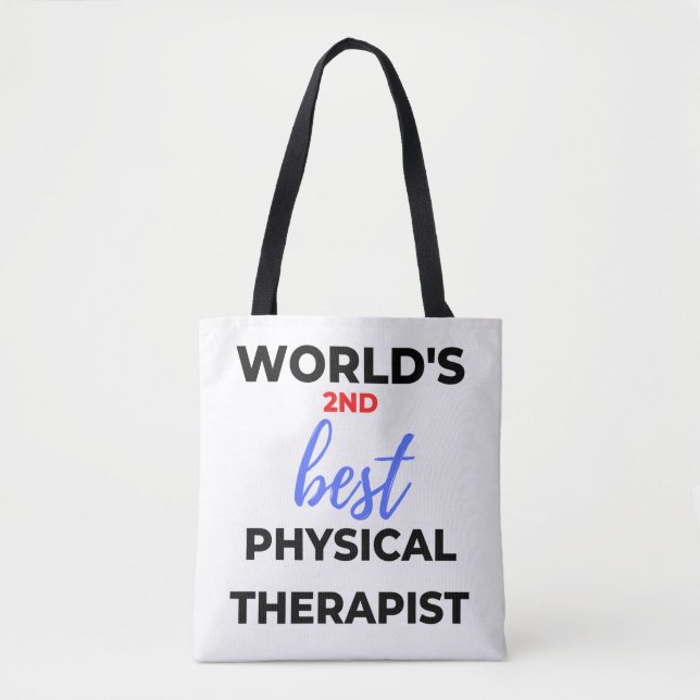 Bolso De Tela World's 2nd Best Physical Therapist 2 (Anverso)