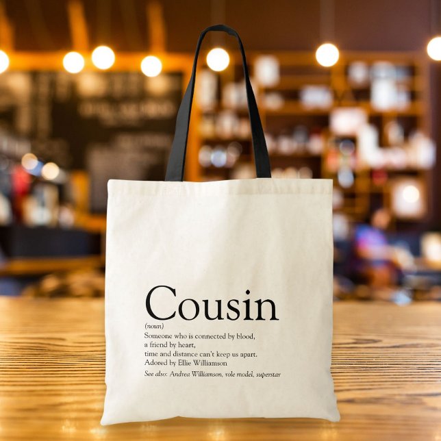 Bolso De Tela World's Best Ever Cousin Definition (World's Best Ever Cousin Definition Tote Bag)