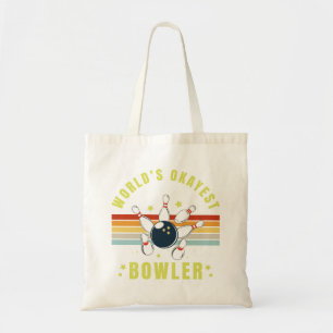 Bolso De Tela Worlds Okayest Bowler