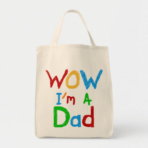 Bolso De Tela WOW, soy papa de camisetas y GIfts