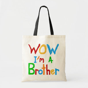 Bolso De Tela WOW, soy un hermano de camisetas y GIfts