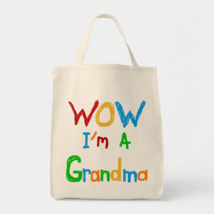 Bolso De Tela WOW, soy una abuela con camisetas y regalos