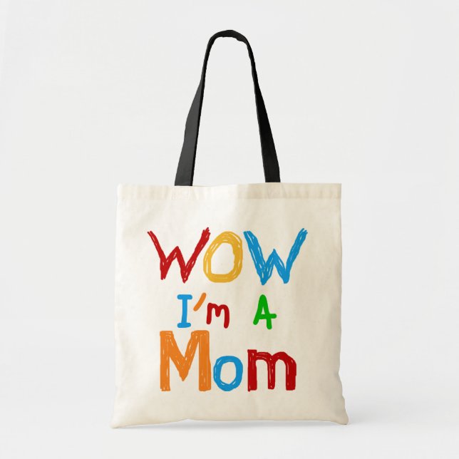 Bolso De Tela WOW, soy una madre camiseta y GIfts (Frente)