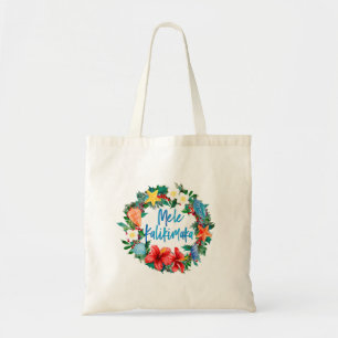 Bolso De Tela Wreath de los Navidades hawaianos Mele Kalikimaka