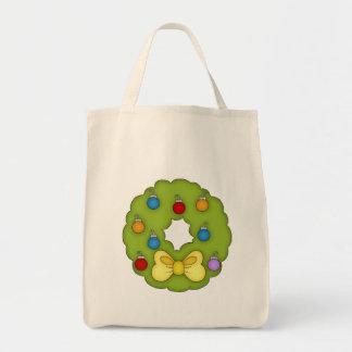 Bolso De Tela Wreath de Navidades pequeños