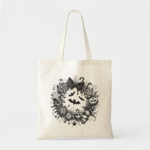 Bolso De Tela Wreath espeluznante