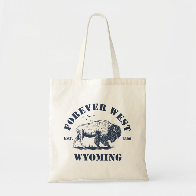 Bolso De Tela Wyoming, Forever West (Frente)