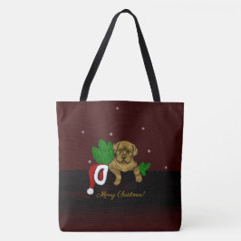 Bolso De Tela XMas Puppy