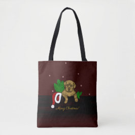 Bolso De Tela XMas Puppy