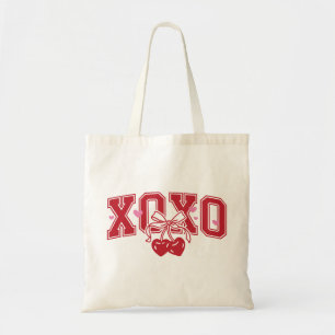 Bolso De Tela XOXO Lazo Cereza día de San Valentín 