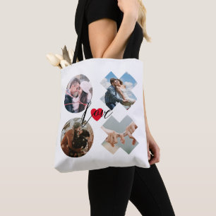 Bolso De Tela Xoxo moderno Foto amor besa el personalizado del c
