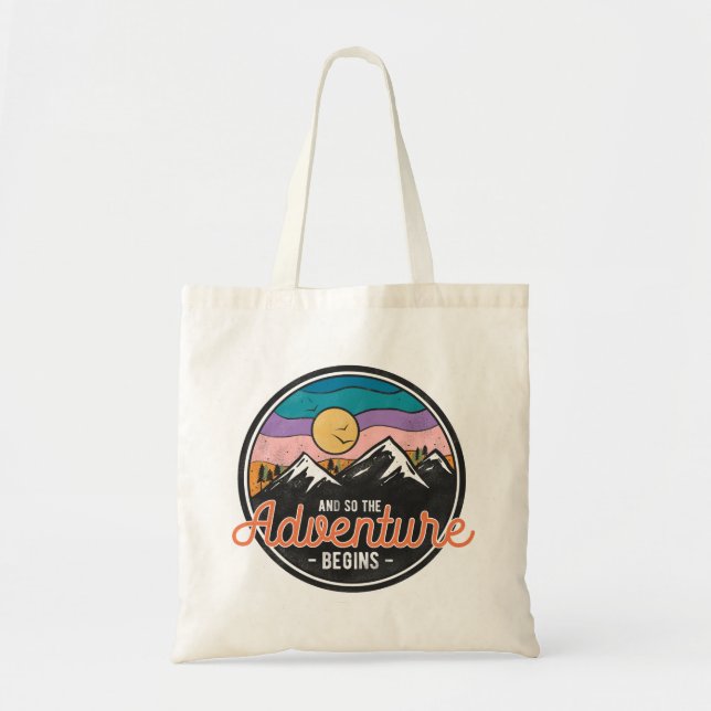 Bolso De Tela Y Así Comienza La Aventura (Frente)