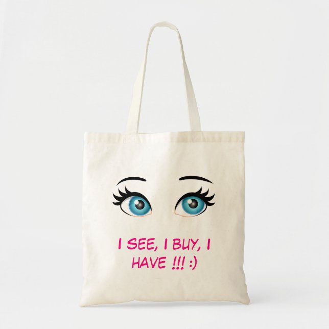 Bolso De Tela Ya veo, compro, tengo (Frente)