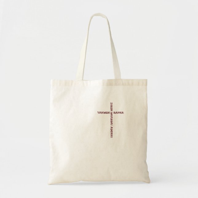 Bolso De Tela Yahweh Rapha Jireh Christian (Frente)