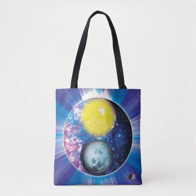 Bolso De Tela Yang-Yin/Sun-Moon (Anverso)
