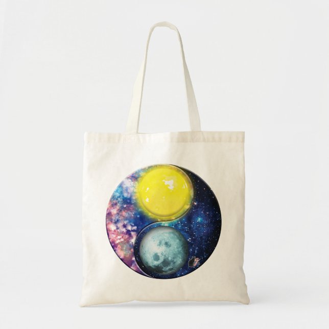 Bolso De Tela Yang-Yin / Sun-Moon Tote Bag (Frente)