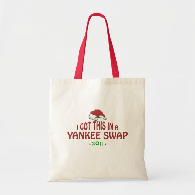 Bolso De Tela Yankee Swap Gift (Frente)