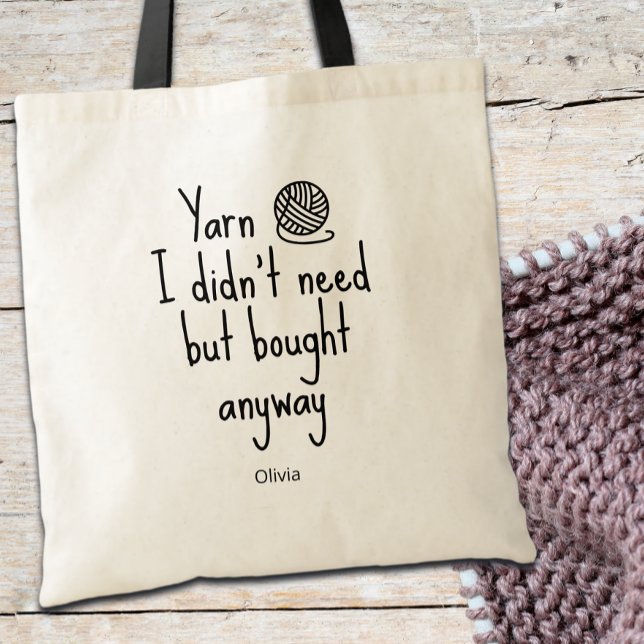 Bolso De Tela Yarn I Didn't Need But Bought Anyway  (Subido por el creador)