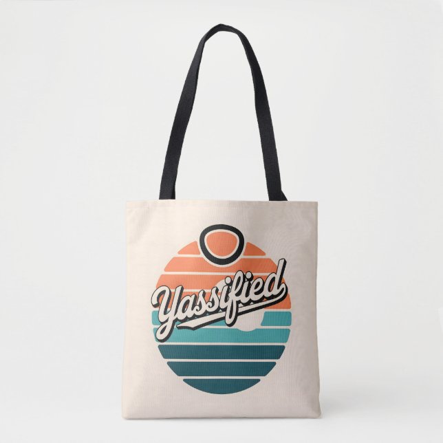 Bolso De Tela Yassified Retro Sunset (Anverso)