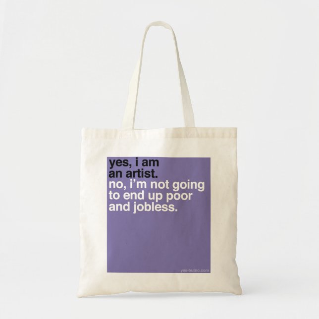 Bolso De Tela YBN: Sí, soy artista (Frente)