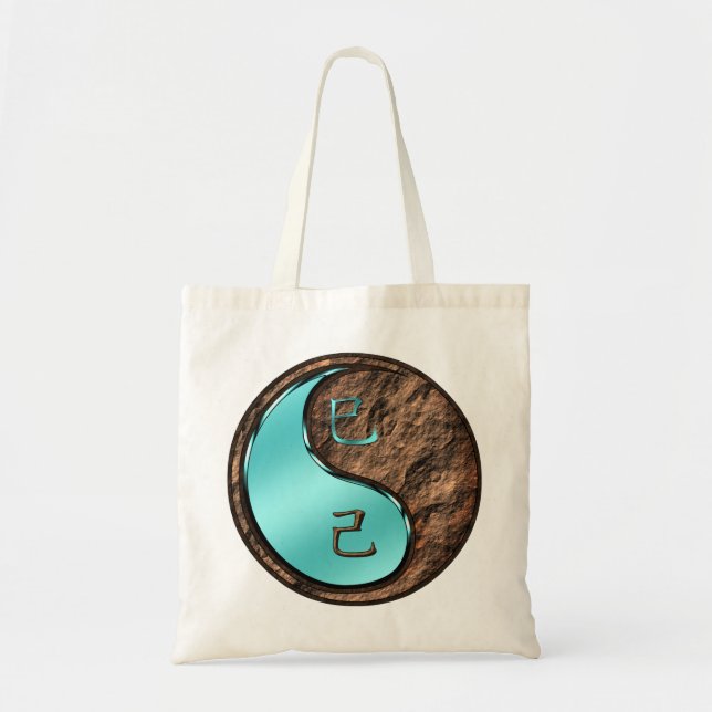 Bolso De Tela Year of the Earth Snake (Frente)