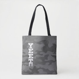 Bolso De Tela Yeet Slate Gray Stealth Camouflage Tote Bag