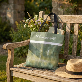 Bolso De Tela Yellow green modern abstract elegant pattern 