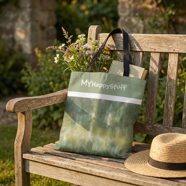 Bolso De Tela Yellow green modern abstract elegant pattern  (Subido por el creador)