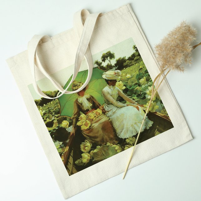 Bolso De Tela Yellow Lotus Lilies Charles Courtney Curran (Subido por el creador)