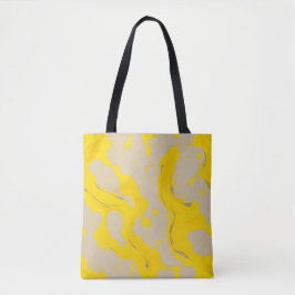 Bolso De Tela Yellow Organic Abstract