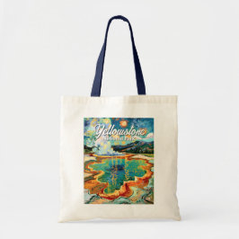 Bolso De Tela Yellowstone Grand Prismatic Van Gogh Colorful