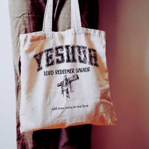 Bolso De Tela Yeshua Lord Redeemer Savior Jesús Tipo de Vintage