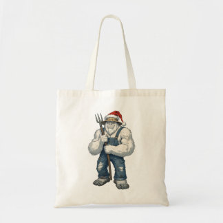 Bolso De Tela Yeti Abominable Hombre de la Nieve Granjero Divert