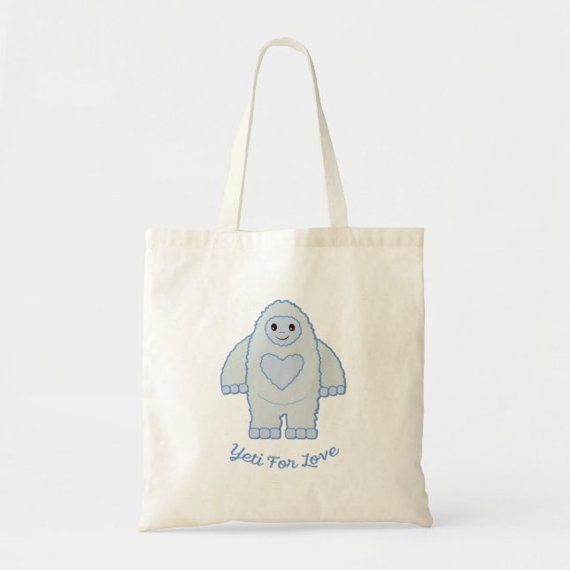 Bolso De Tela Yeti Por Amor (Frente)