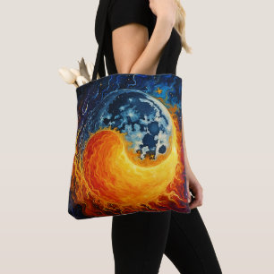 Bolso De Tela Yin Yang Art Celestial